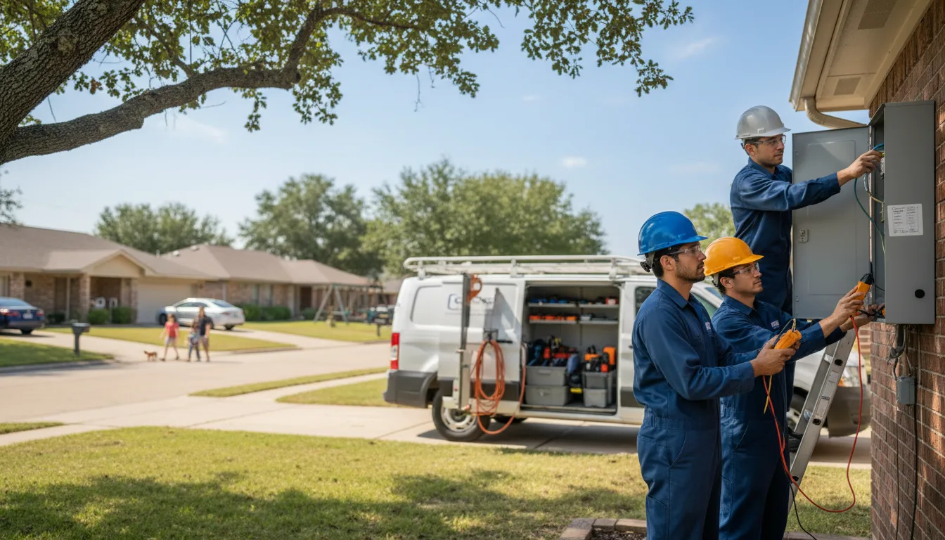 Certified electrician providing emergency electrical services in Houston, AR